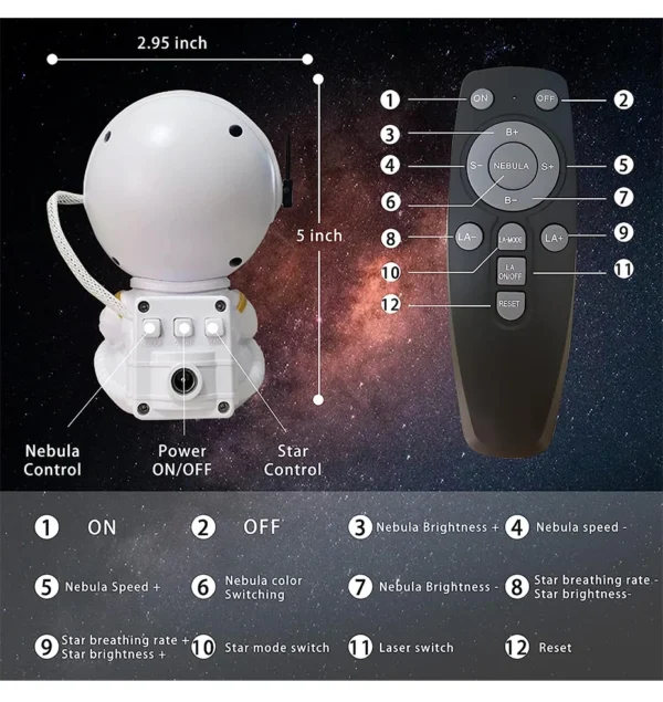 Proyector Astronauta Voyager - Imagen 12